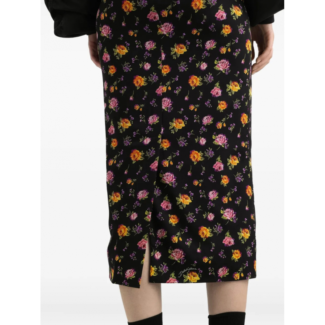 Women's 'Floral Slit' Midi Skirt