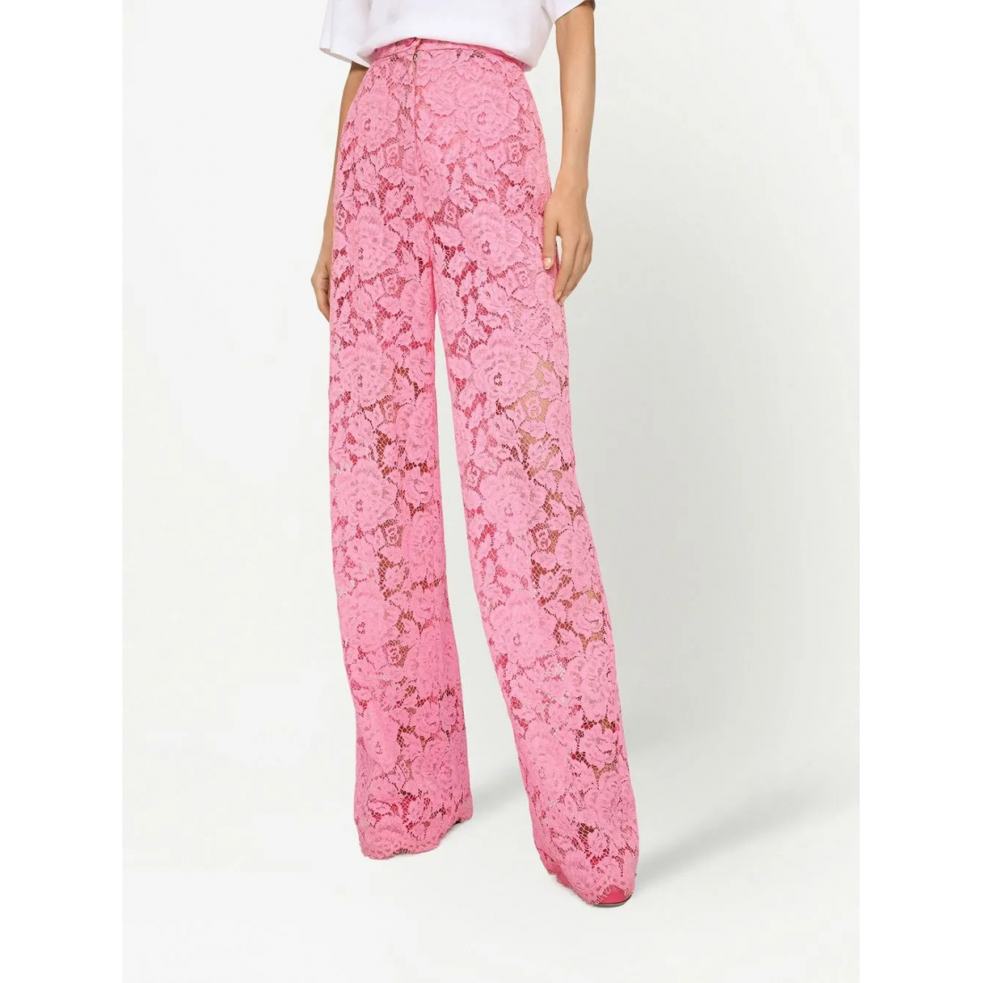 Pantalon 'Floral-Lace Flared' pour Femmes