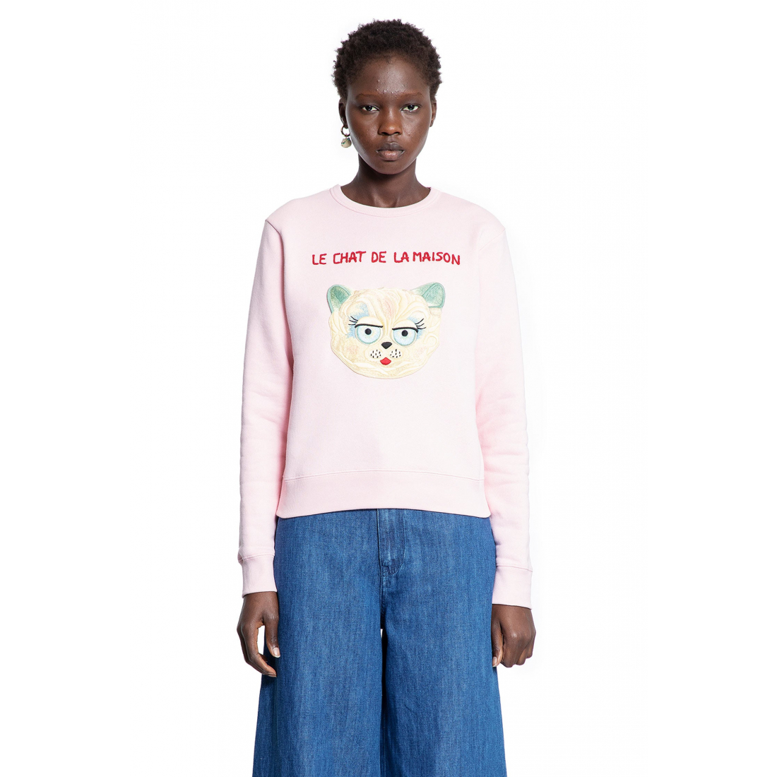 'Le Chat De La Maison' Sweatshirt für Damen
