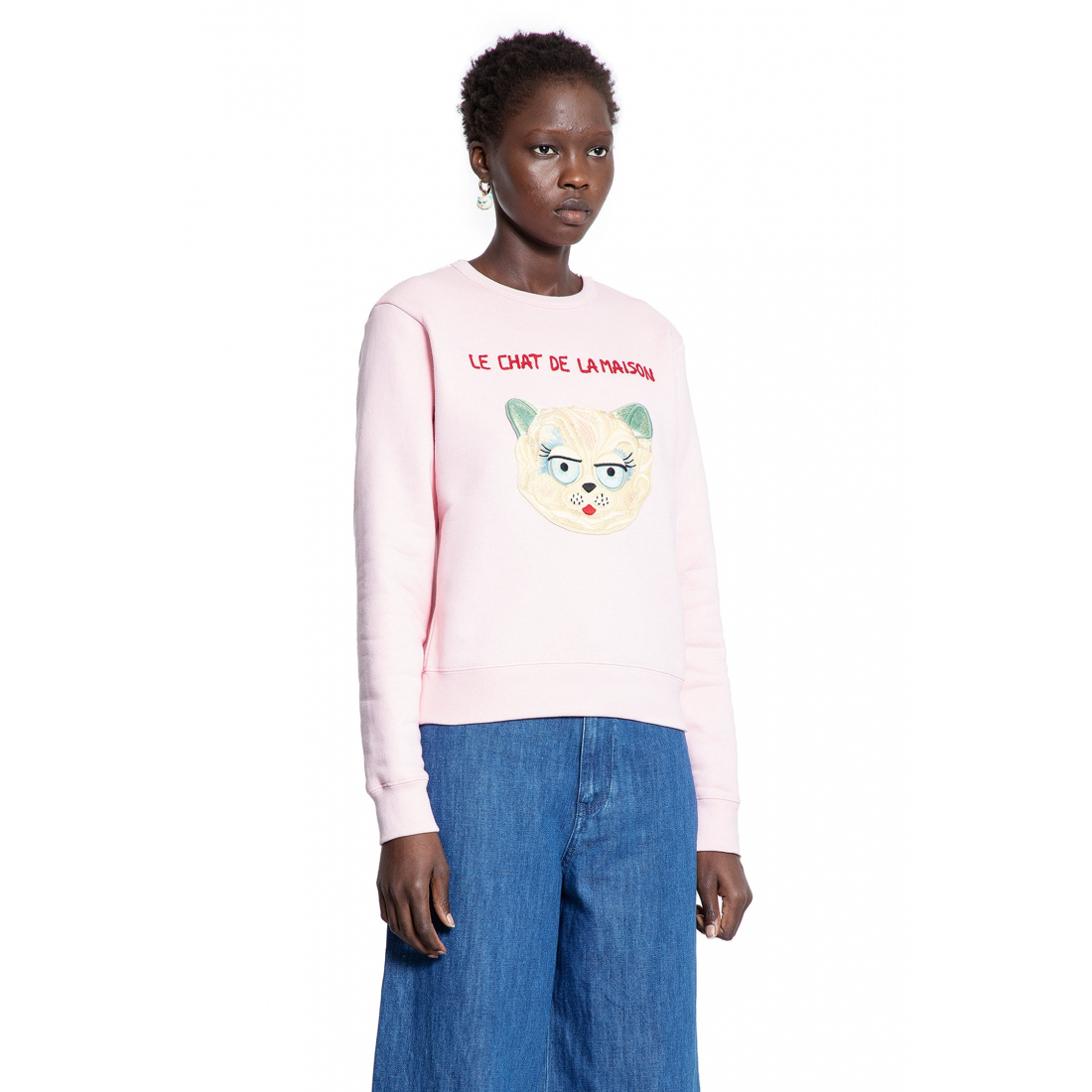 'Le Chat De La Maison' Sweatshirt für Damen