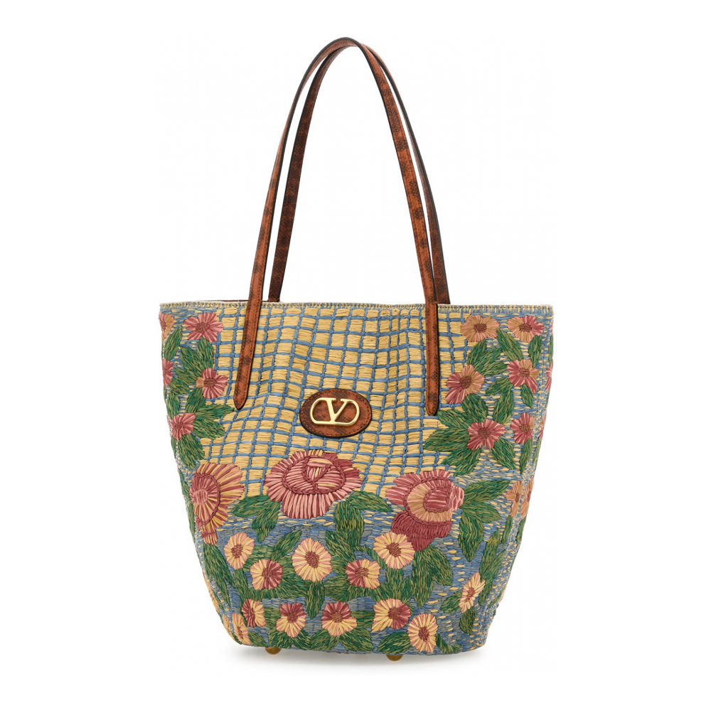 'Embroidered VLogo Signature' Tote Handtasche für Damen