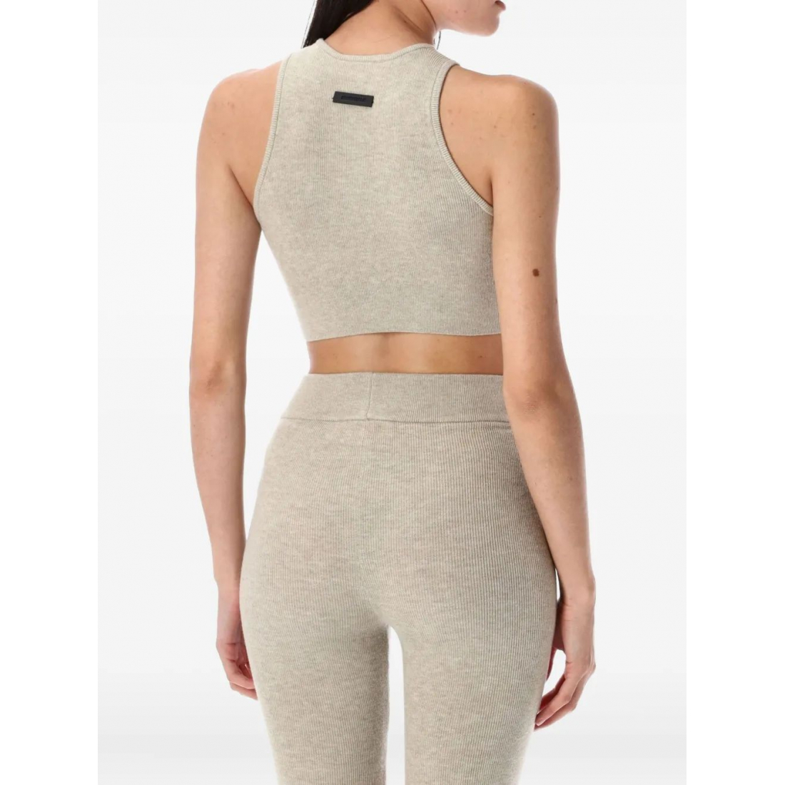 Top 'Crew-Neck Ribbed' pour Femmes