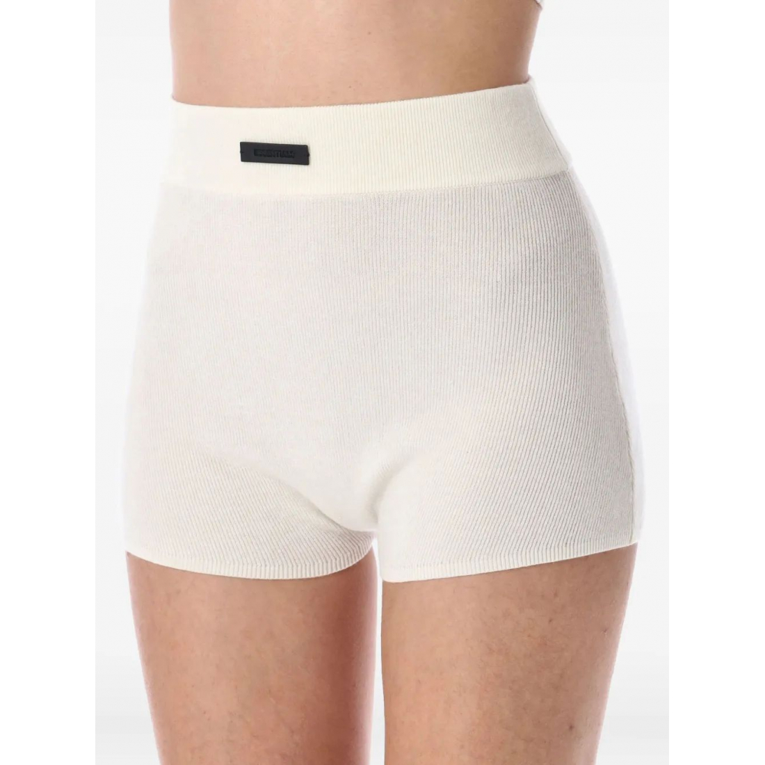 Women's 'Logo-Patch Ribbed' Bike Shorts