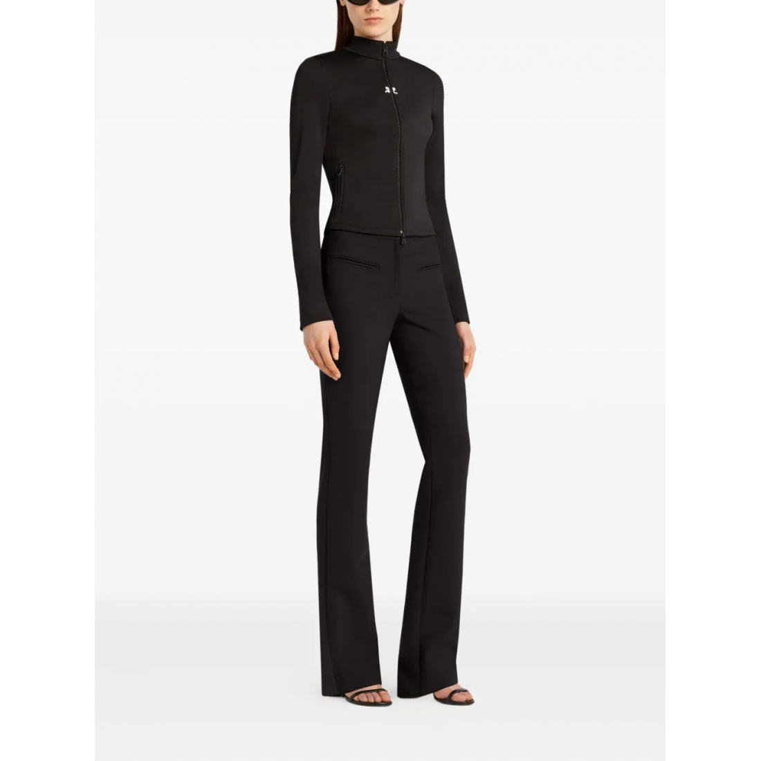 Veste 'Zip-Up Cropped' pour Femmes