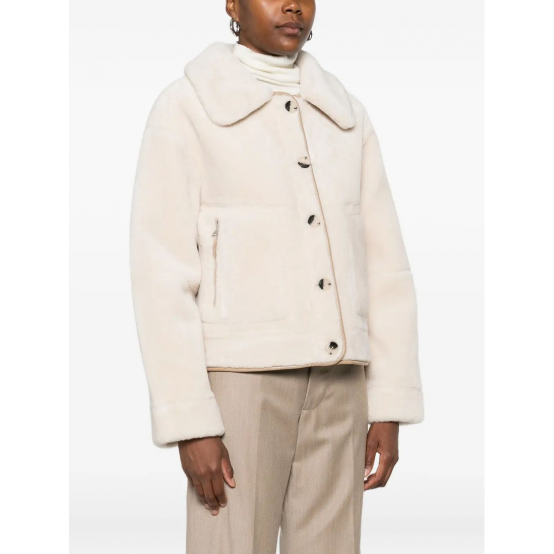 Veste 'Collared Button-Fastening' pour Femmes