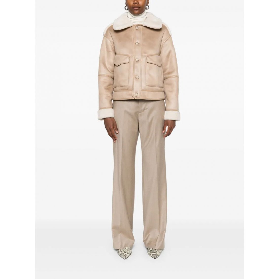 Veste 'Collared Button-Fastening' pour Femmes