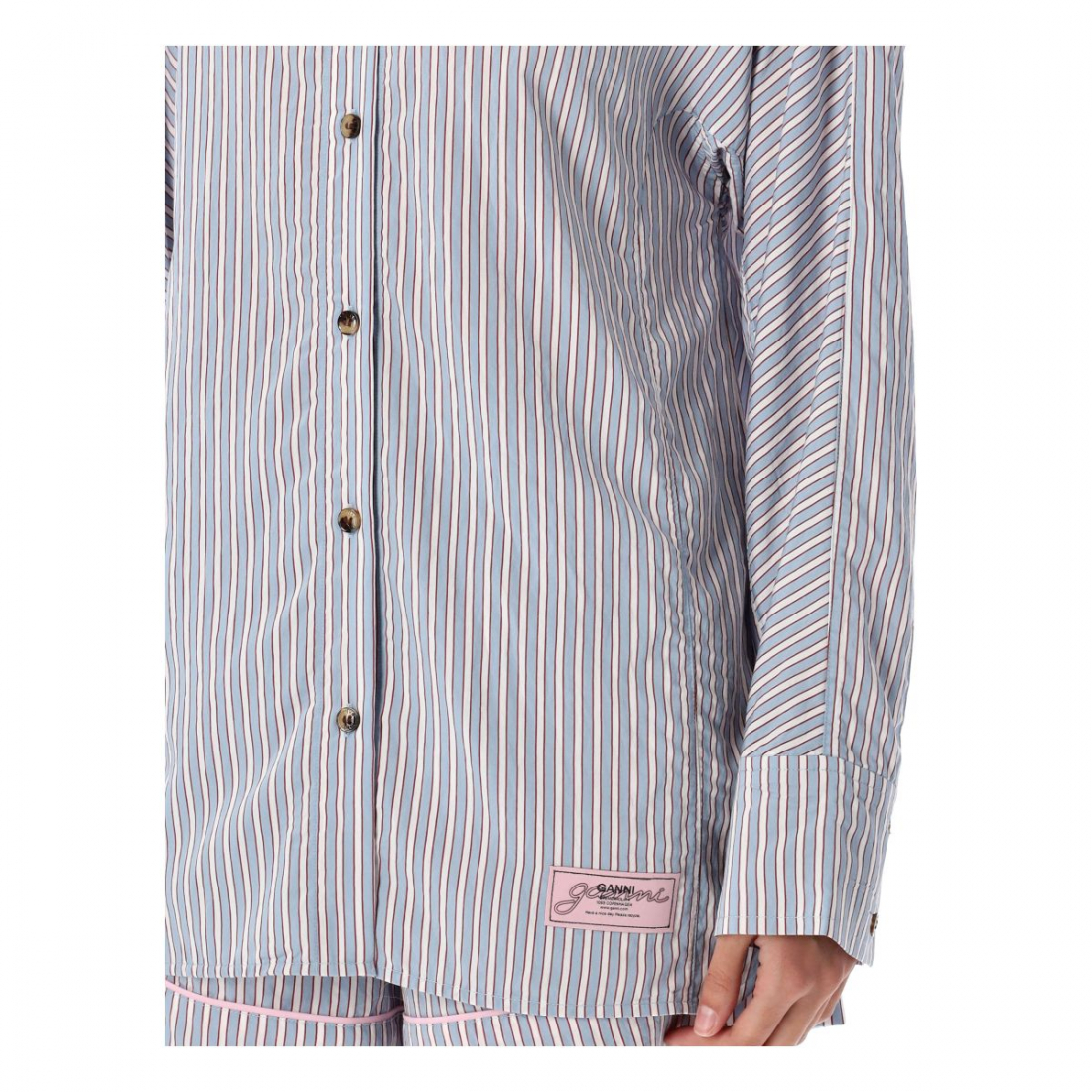 Chemise de pyjama 'Candy Striped' pour Femmes