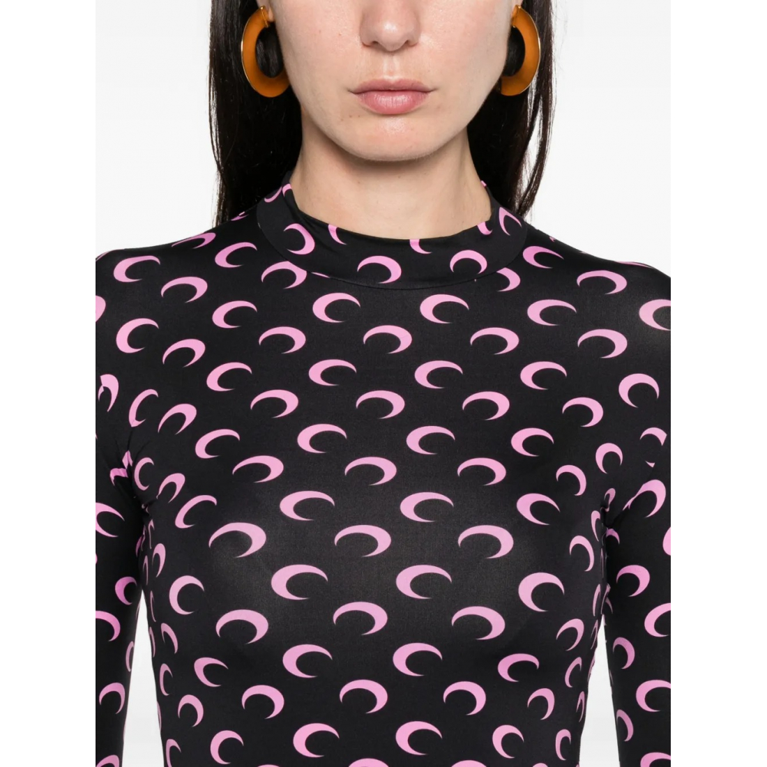 Top 'Moon Printed Highneck' pour Femmes