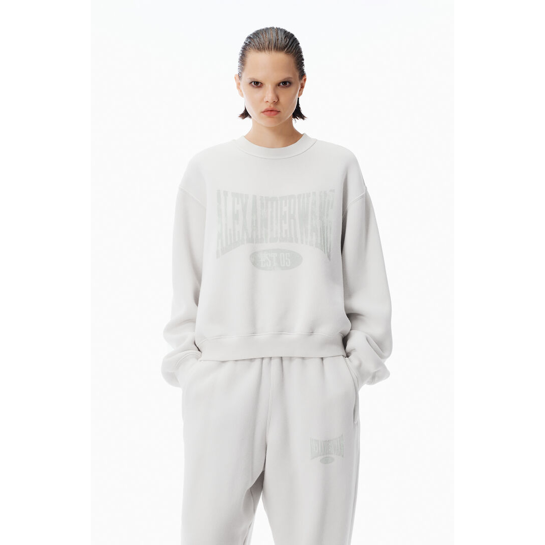 Sweatshirt 'Distressed Logo' pour Femmes