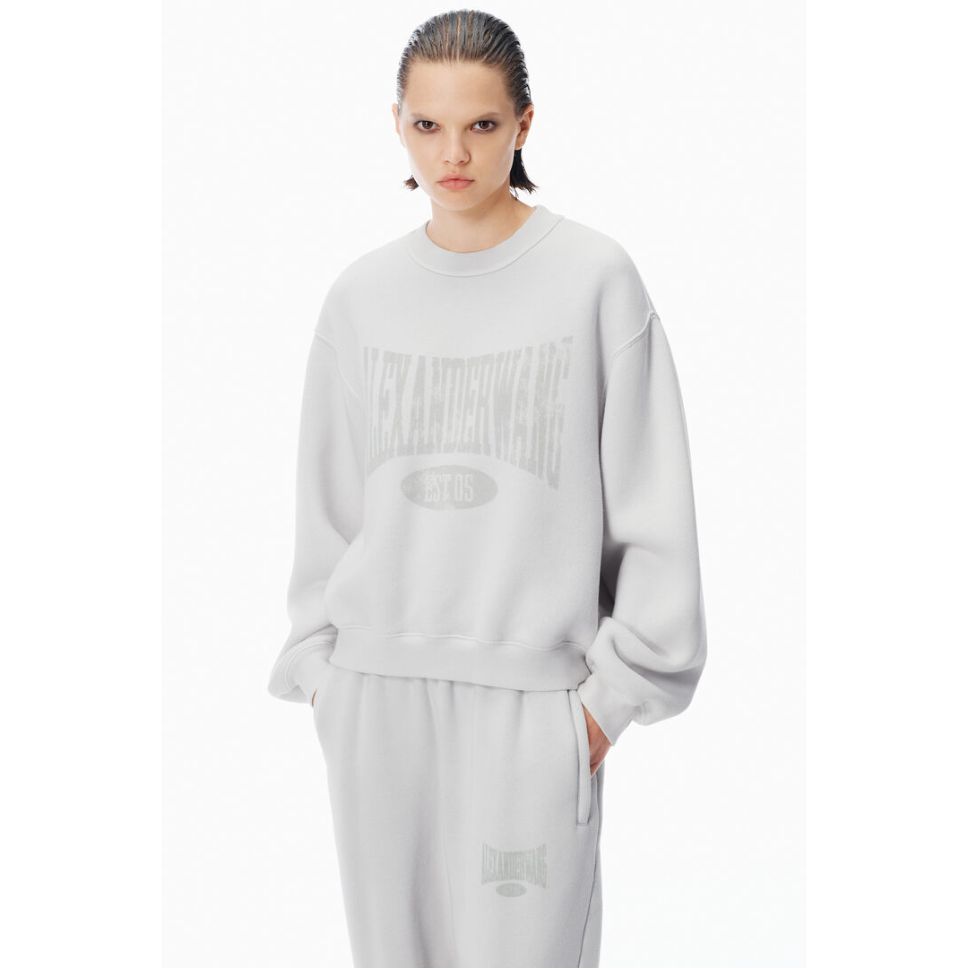 Sweatshirt 'Distressed Logo' pour Femmes