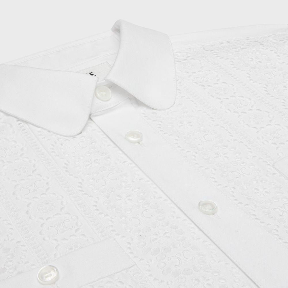 Women's 'Broderie Anglaise' Short sleeve shirt