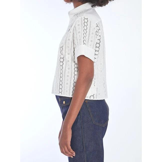 Women's 'Broderie Anglaise' Short sleeve shirt