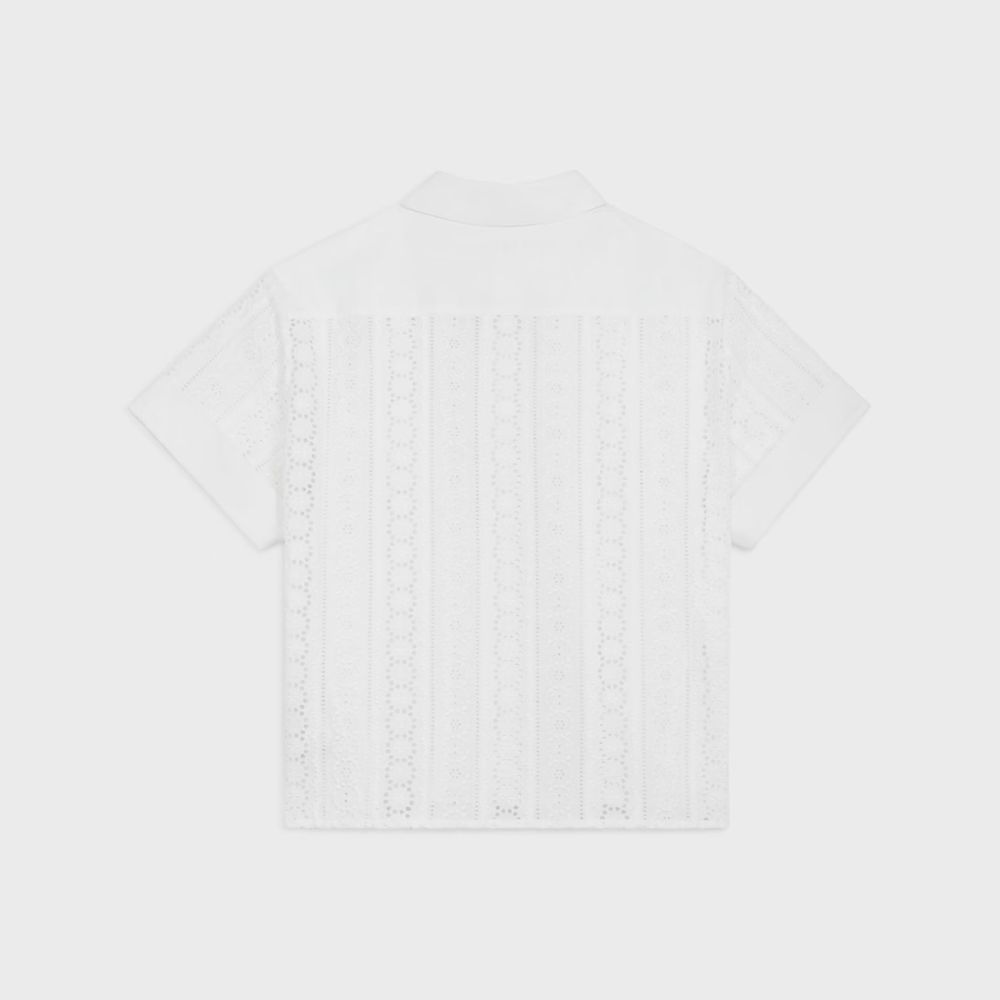 Women's 'Broderie Anglaise' Short sleeve shirt