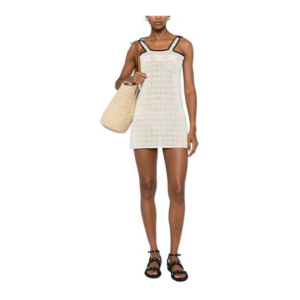 Robe mini 'Triomphe Mini Dress In Crocheted' pour Femmes