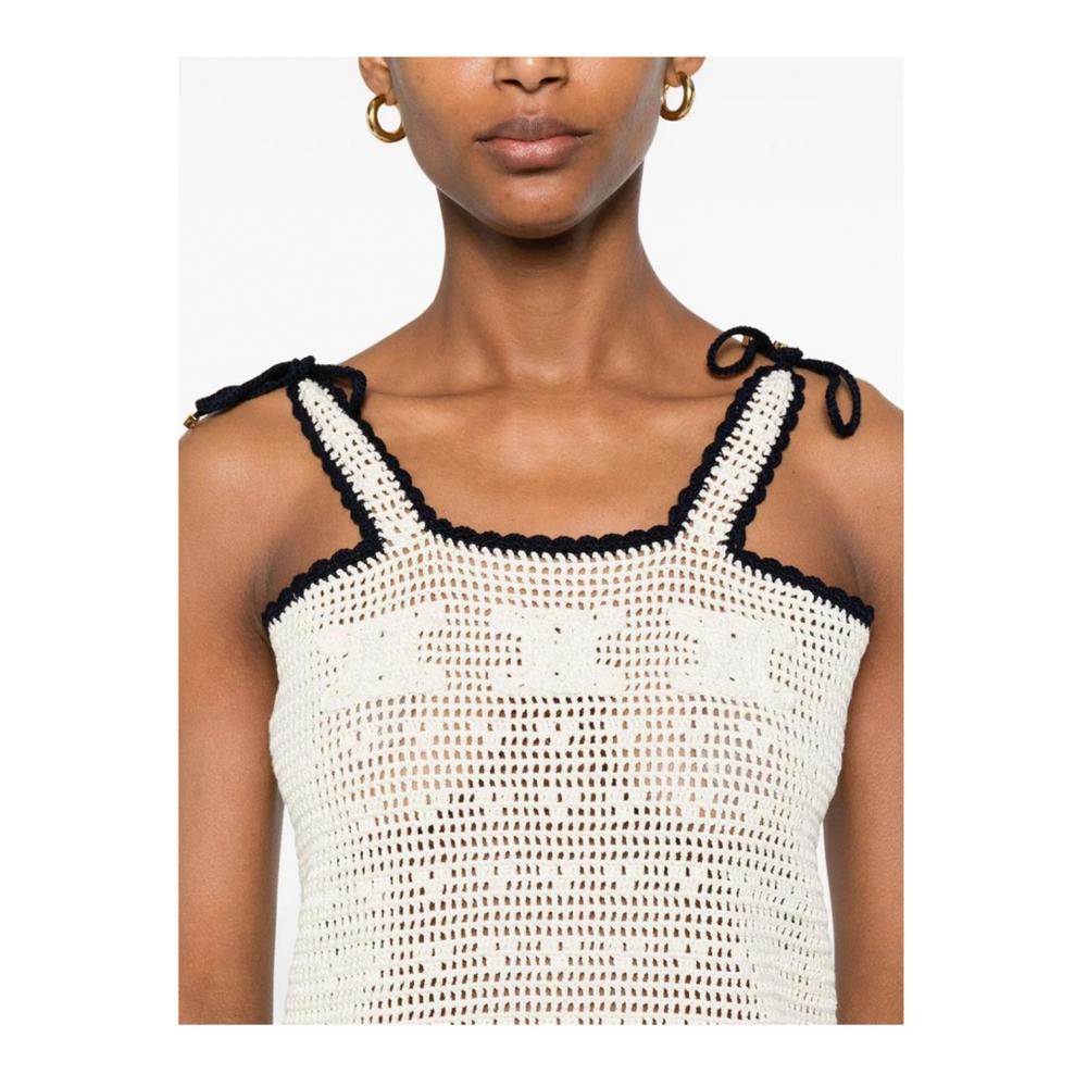 Robe mini 'Triomphe Mini Dress In Crocheted' pour Femmes