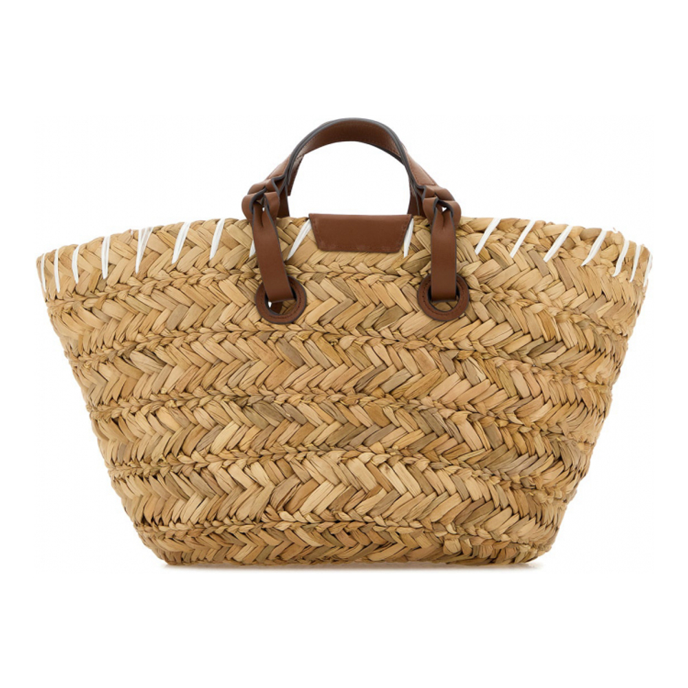 Women's 'Raffia Small Paper Eyes' Shopping Bag