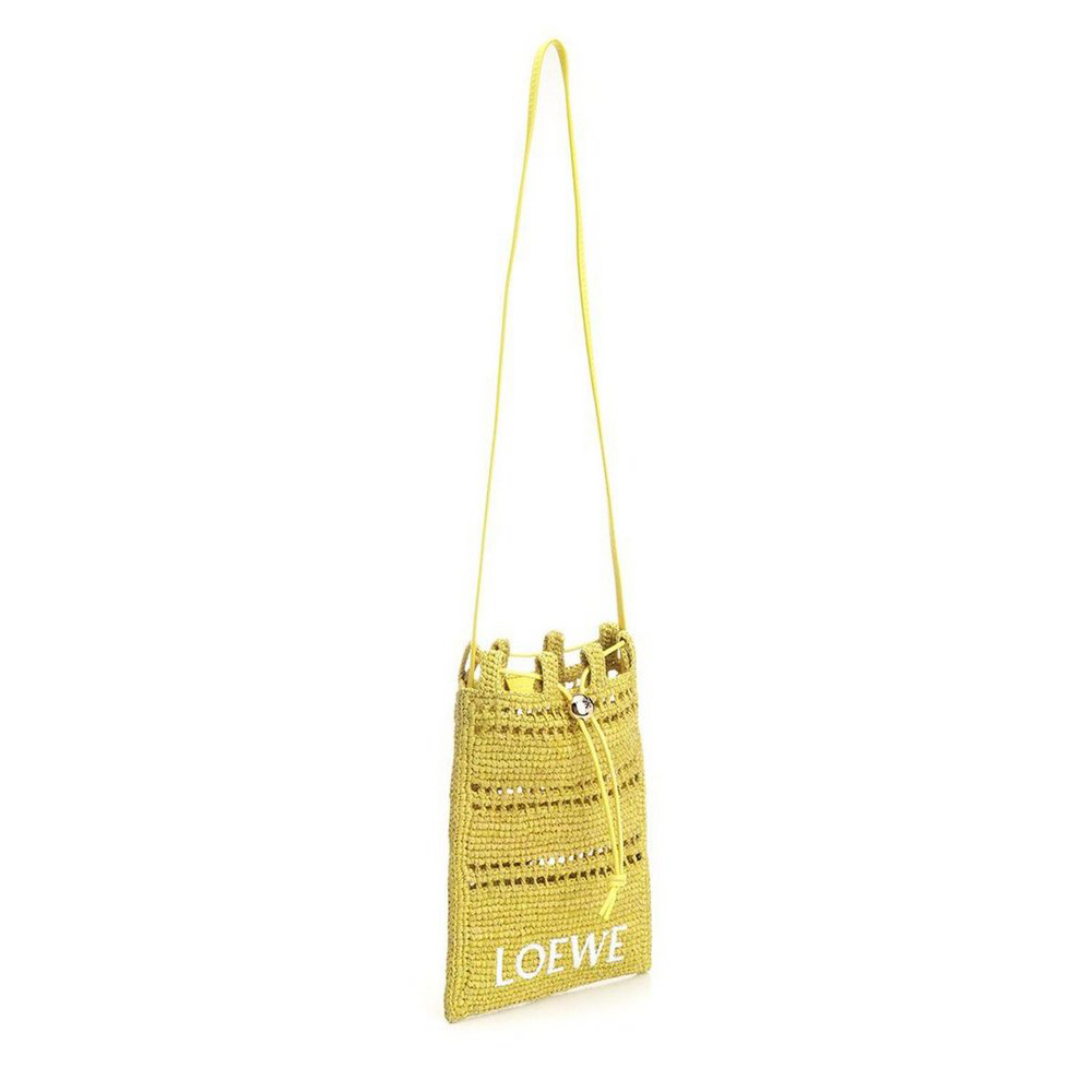 Women's 'Logo-Embroidered Drawstring Pocket' Crossbody Bag