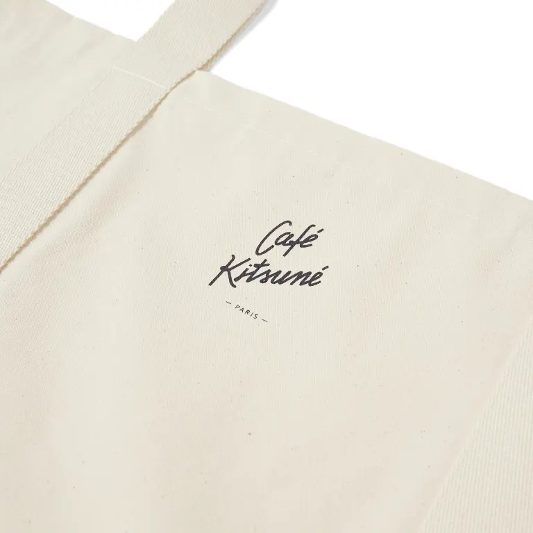 Men's 'Café Kitsune Fox' Tote Bag