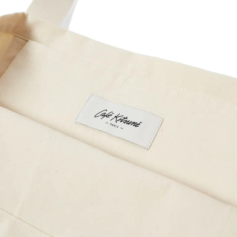 Men's 'Café Kitsune Fox' Tote Bag