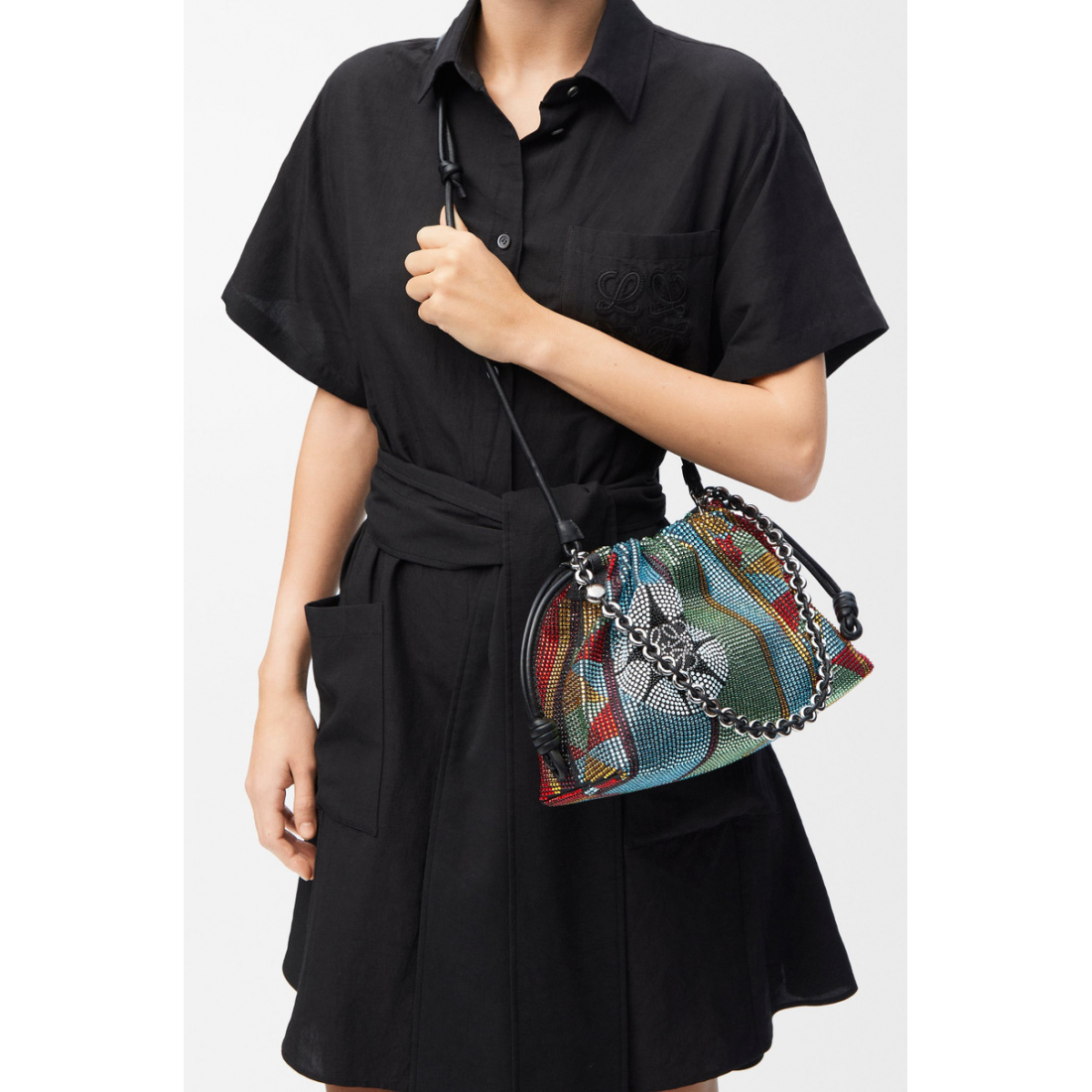 Women's 'Medium Flamenco' Crossbody Bag