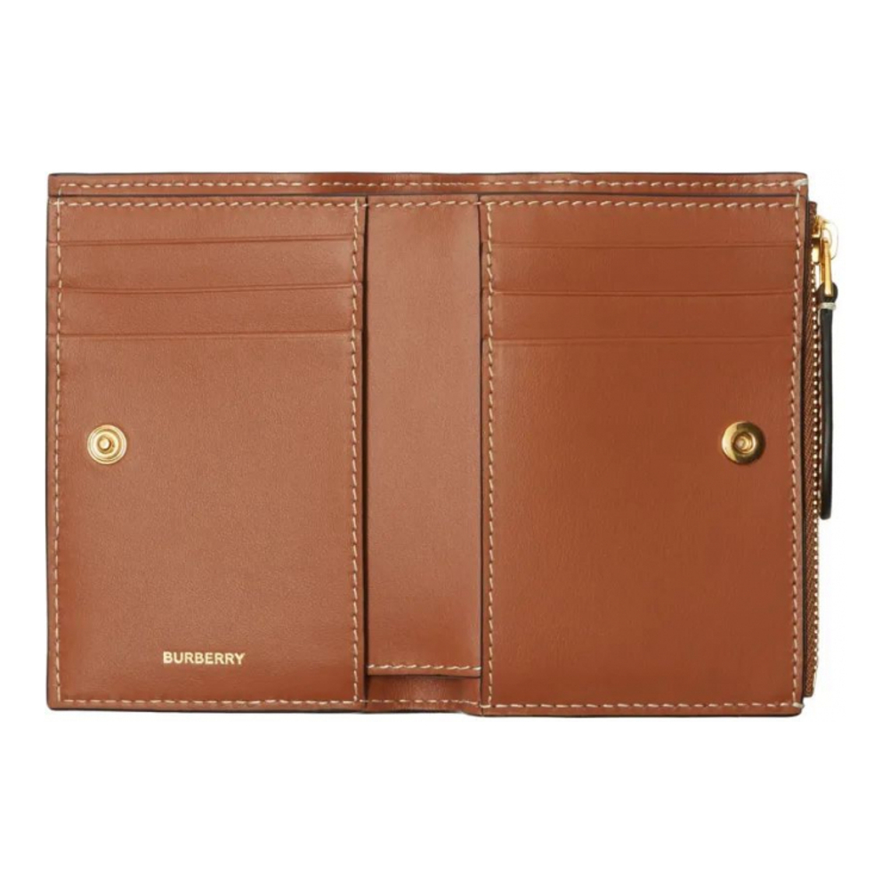 Portefeuille 'Small Check-Print Bi-Fold' pour Femmes