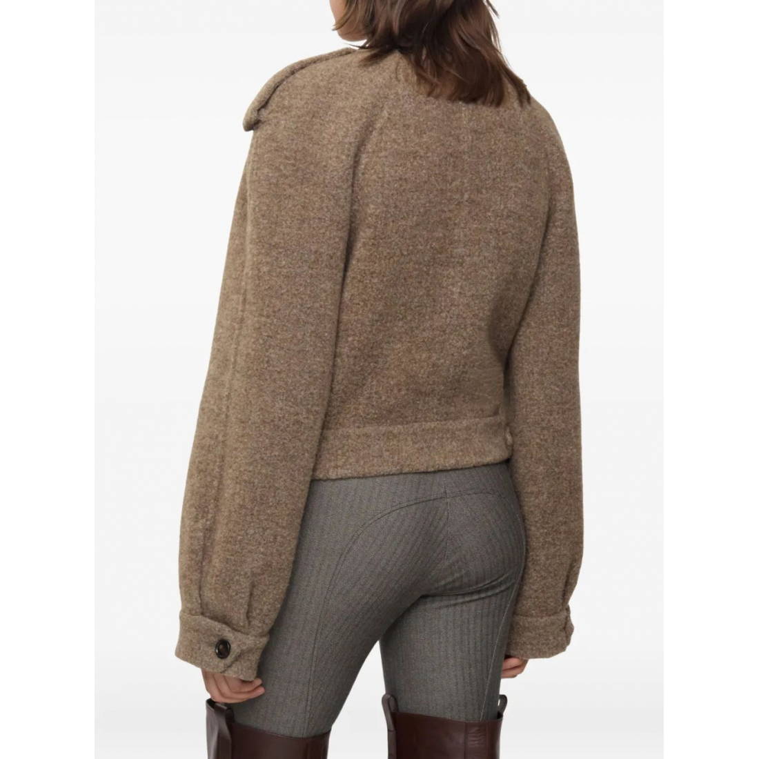 Veste 'Epauletted Detachable-Scarf' pour Femmes