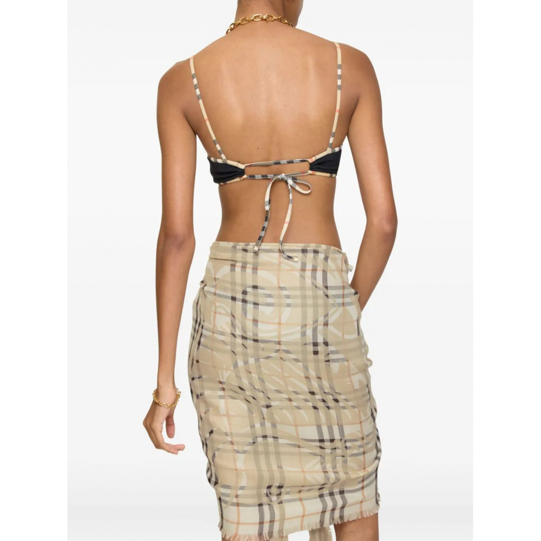 Women's 'Check-Trim' Bikini Top
