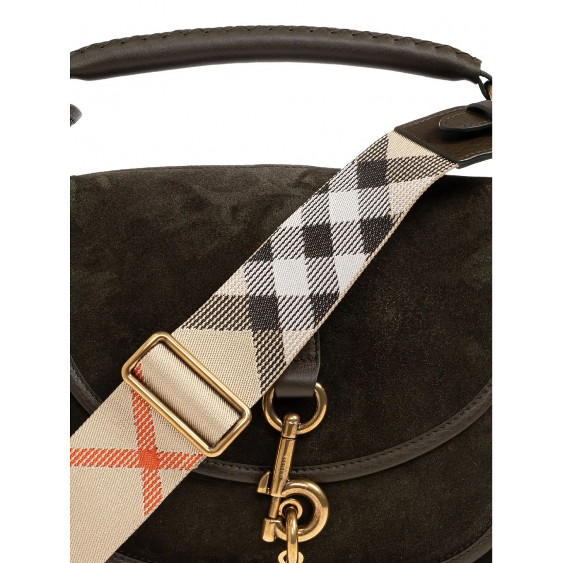 'Small B Clip Check-Strap' Tote Handtasche für Damen