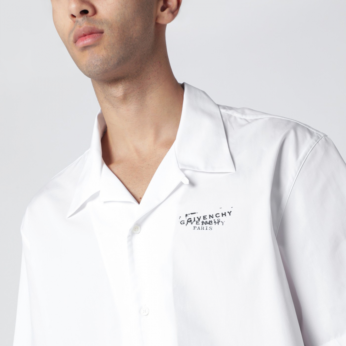 'Stamp Print' Hemd für Herren