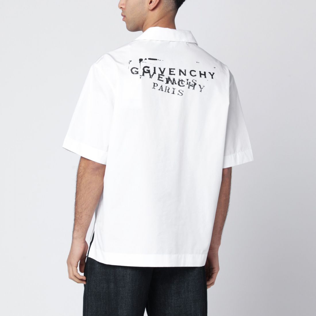 'Stamp Print' Hemd für Herren