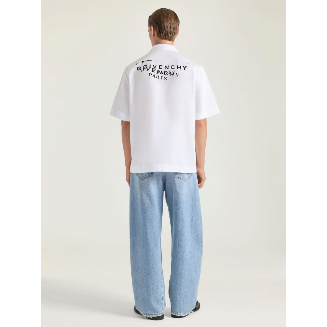 'Stamp Print' Hemd für Herren