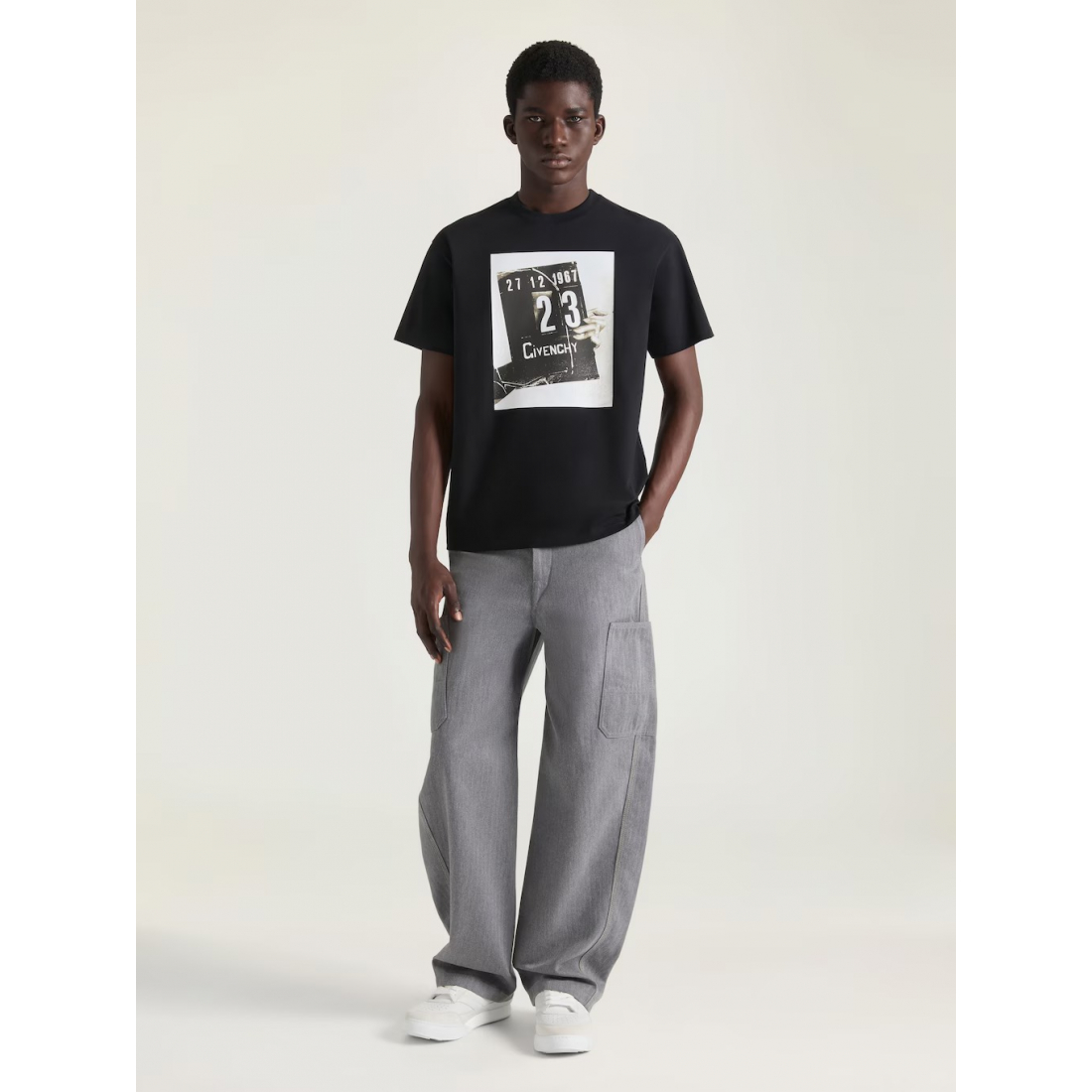 T-shirt 'Clapperboard Print' pour Hommes