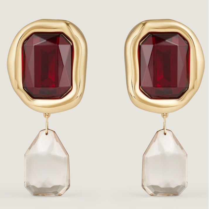 Boucles d'oreilles 'Sculptural Crystal Clip' pour Femmes