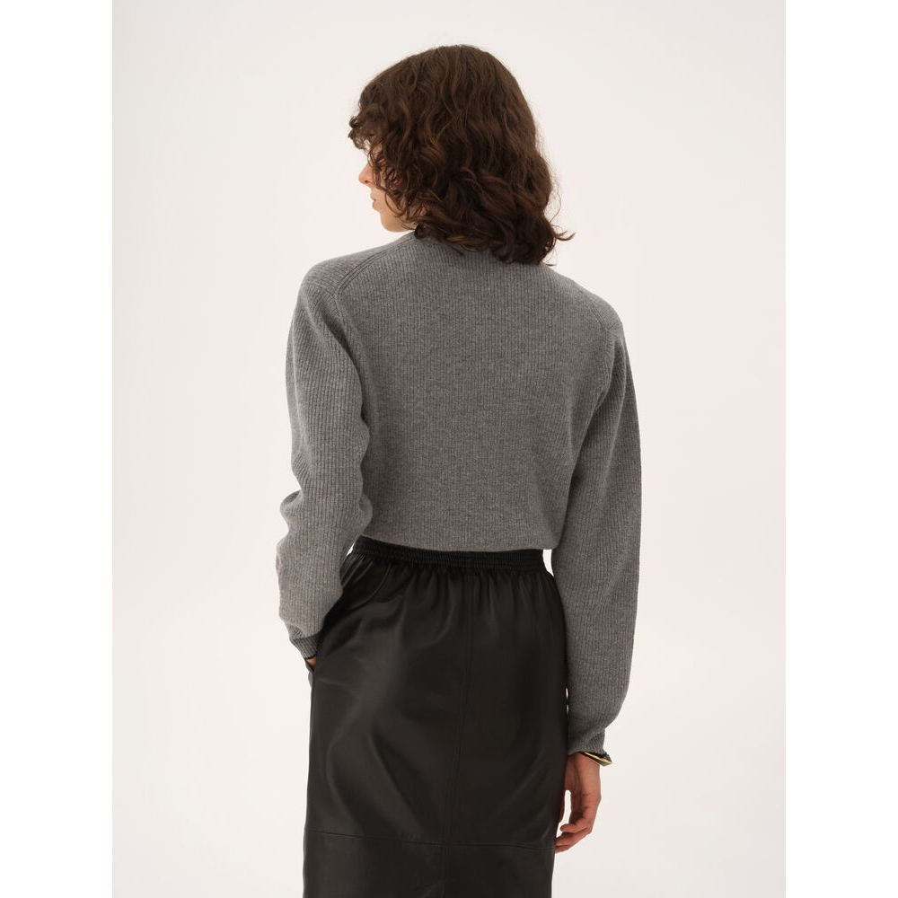 'Cropped Fitted Logo' Pullover für Damen