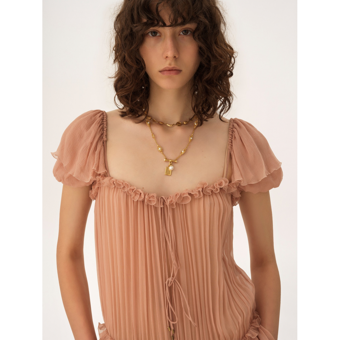 Women's 'Gathered Ruffled' Maxi Dress