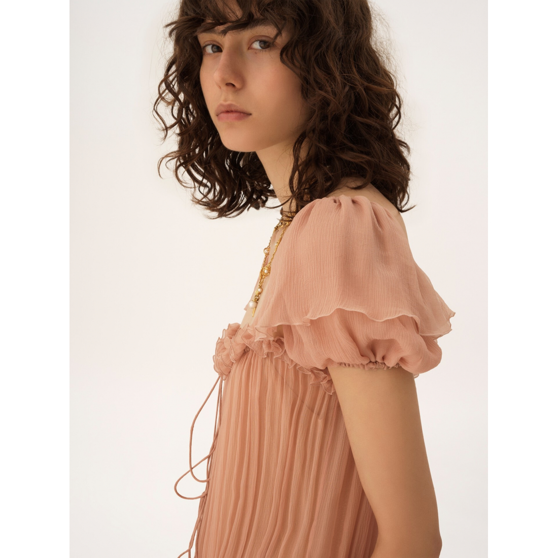 Women's 'Gathered Ruffled' Maxi Dress