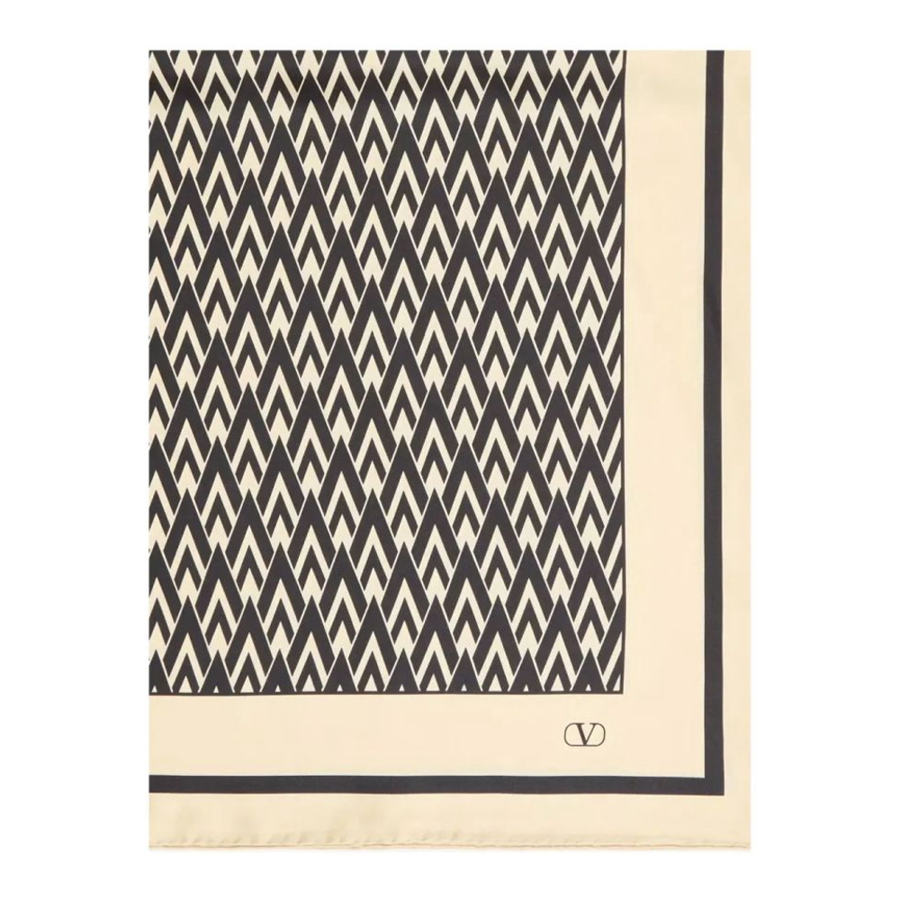 Men's 'Toute La V Print' Silk Scarf