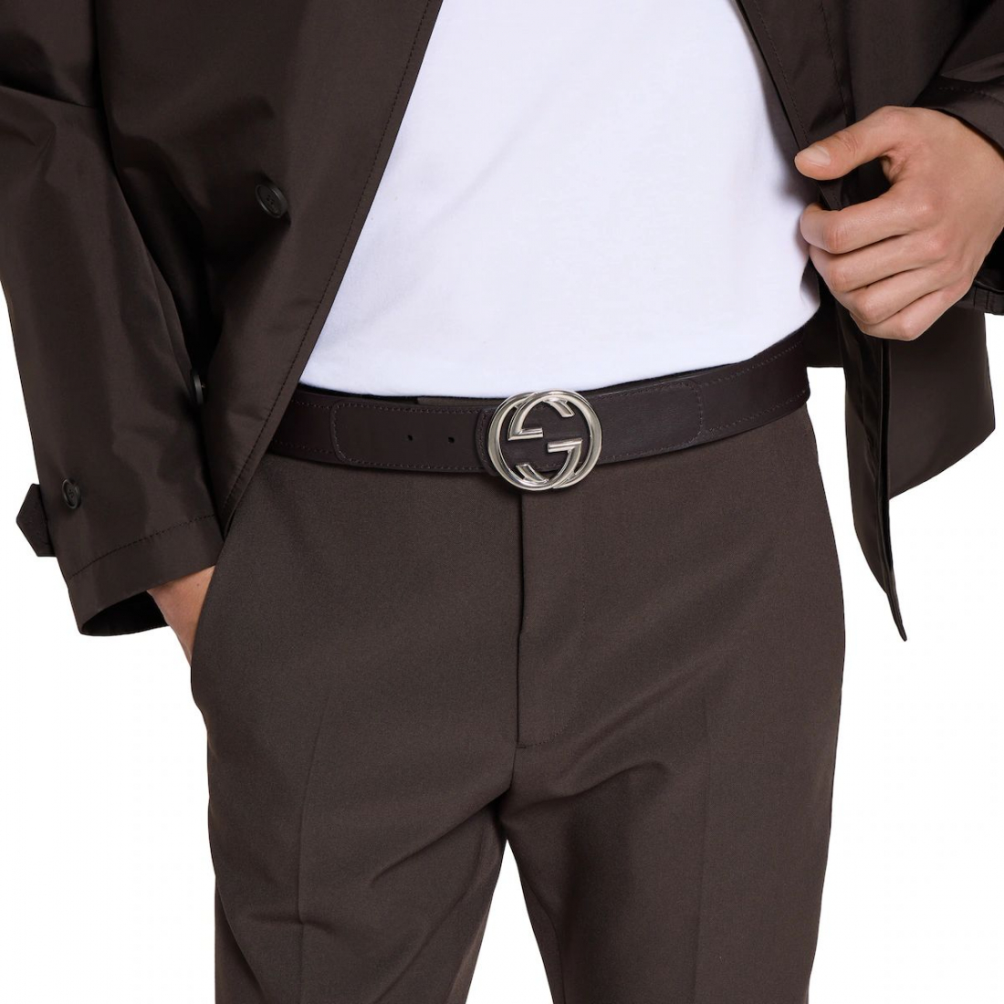 Ceinture 'Reversible Interlocking G Buckle' pour Hommes