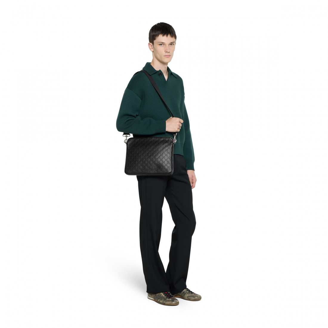 Sac à bandoulière 'GG Emblem Medium' pour Hommes