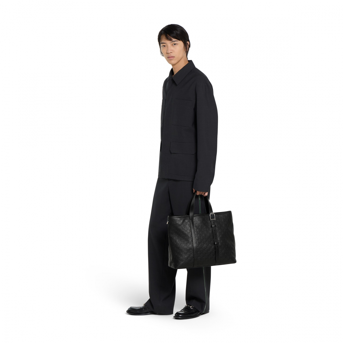 Sac Cabas 'GG Emblem Large' pour Hommes