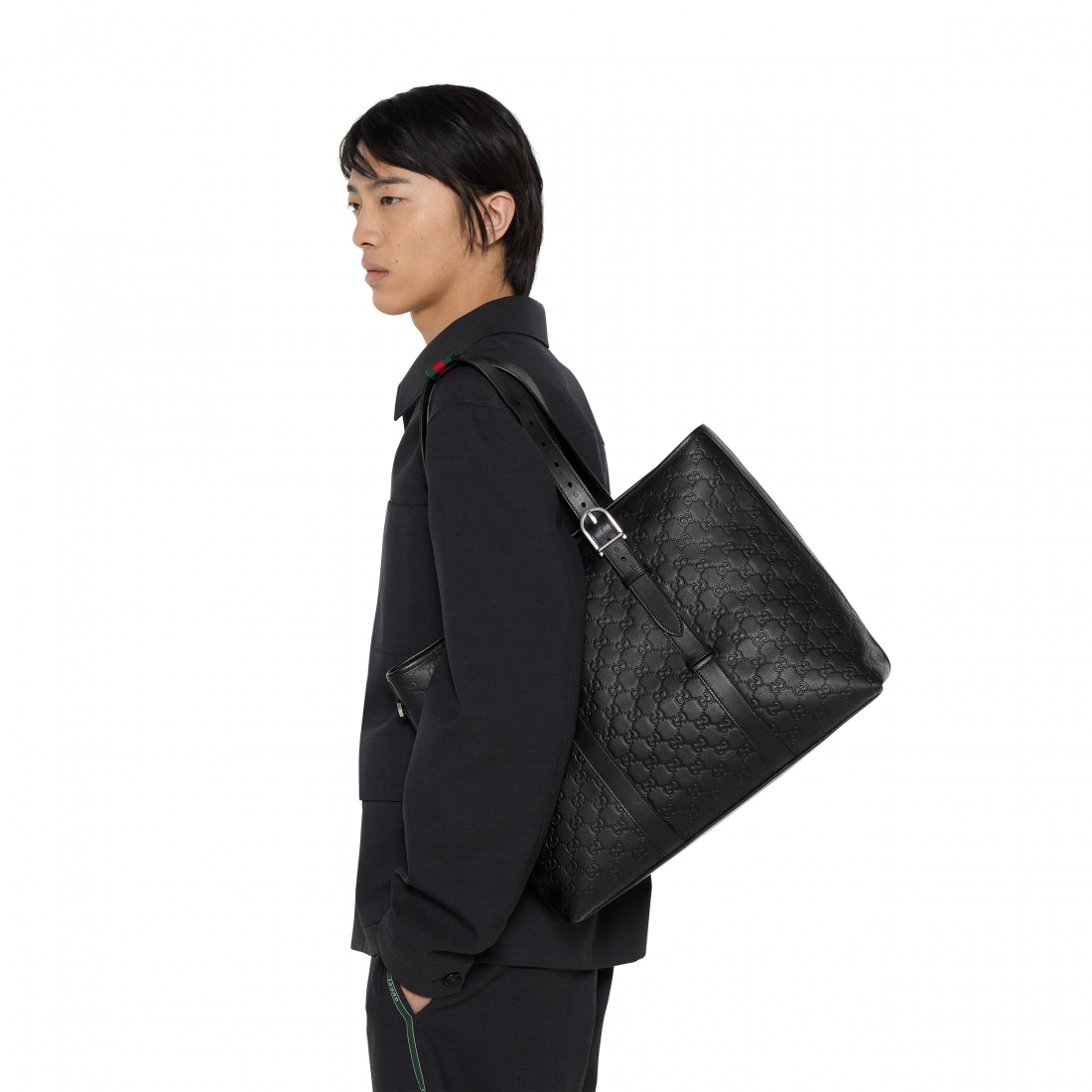 Sac Cabas 'GG Emblem Large' pour Hommes