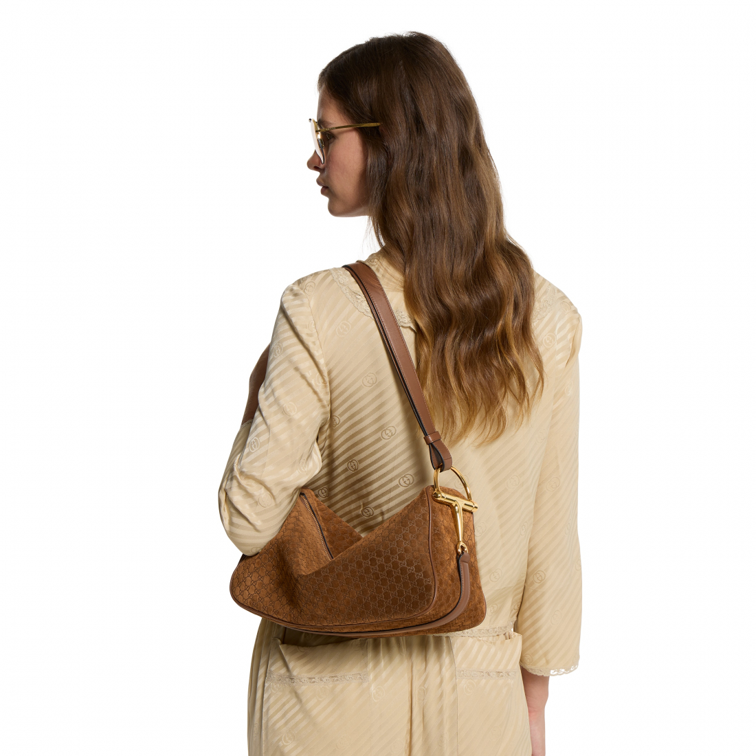 Women's 'Half Horsebit Medium' Shoulder Bag
