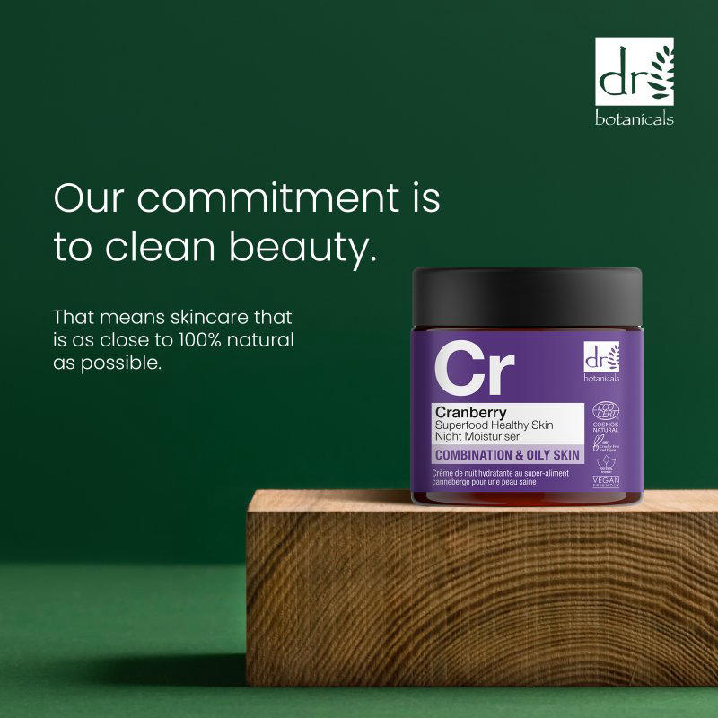 Hydratant de nuit 'Cranberry Superfood Healthy Skin' - Peau mixte à grasse 60 ml