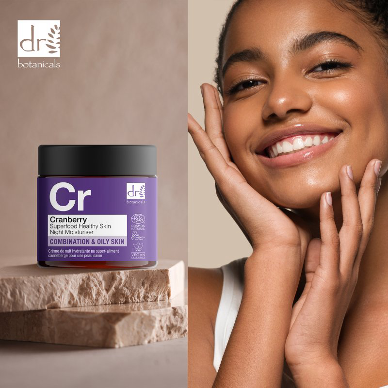 Hydratant de nuit 'Cranberry Superfood Healthy Skin' - Peau mixte à grasse 60 ml