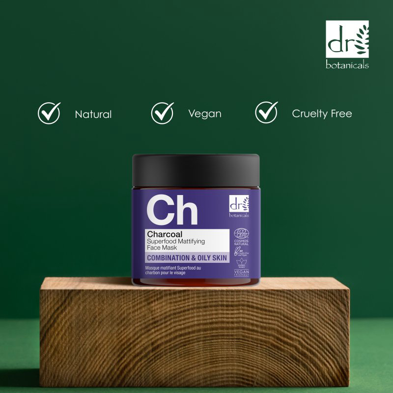 Masque visage 'Charcoal Superfood Mattifying' - 60 ml