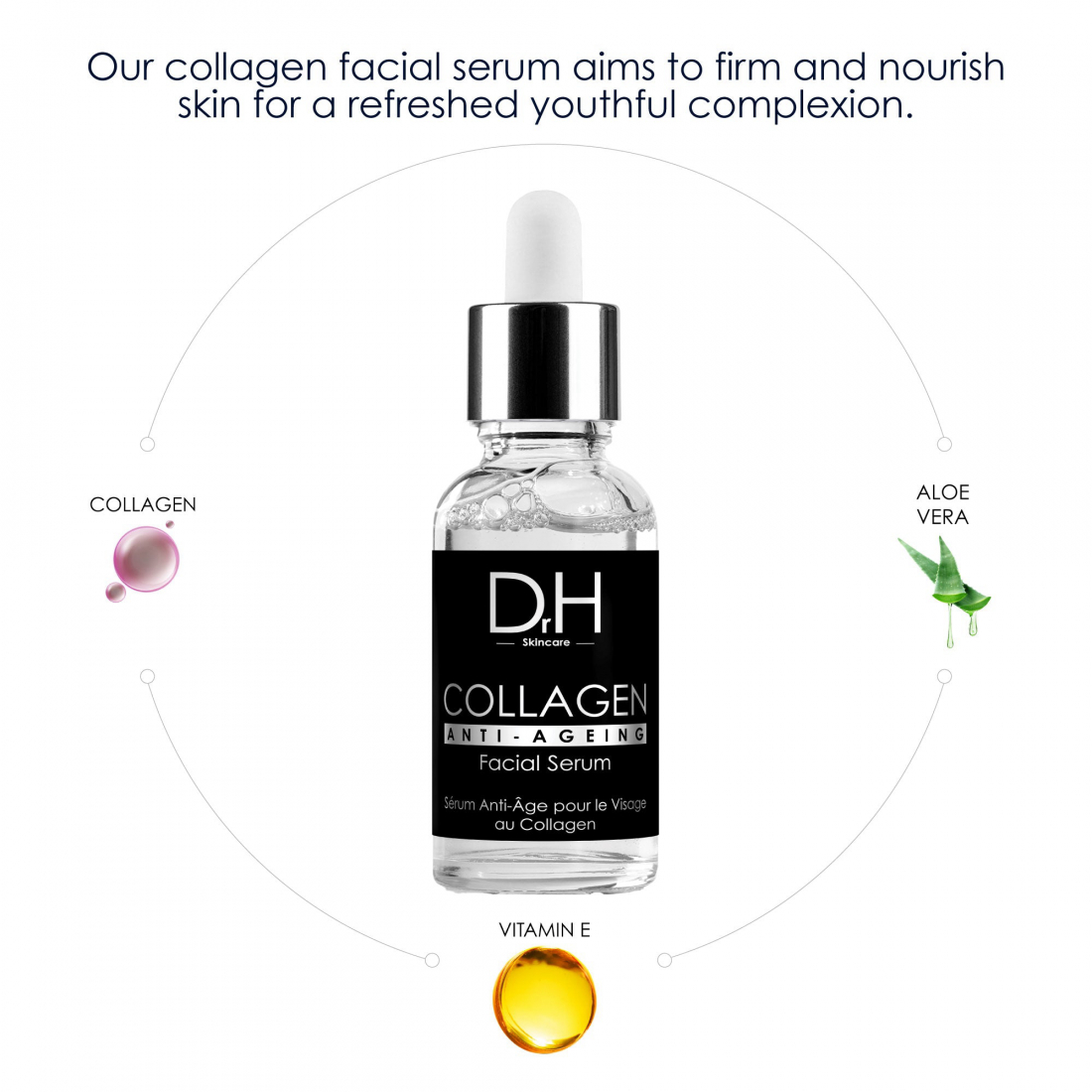Sérum pour le visage 'Anti-Aging Collagen' - 30 ml
