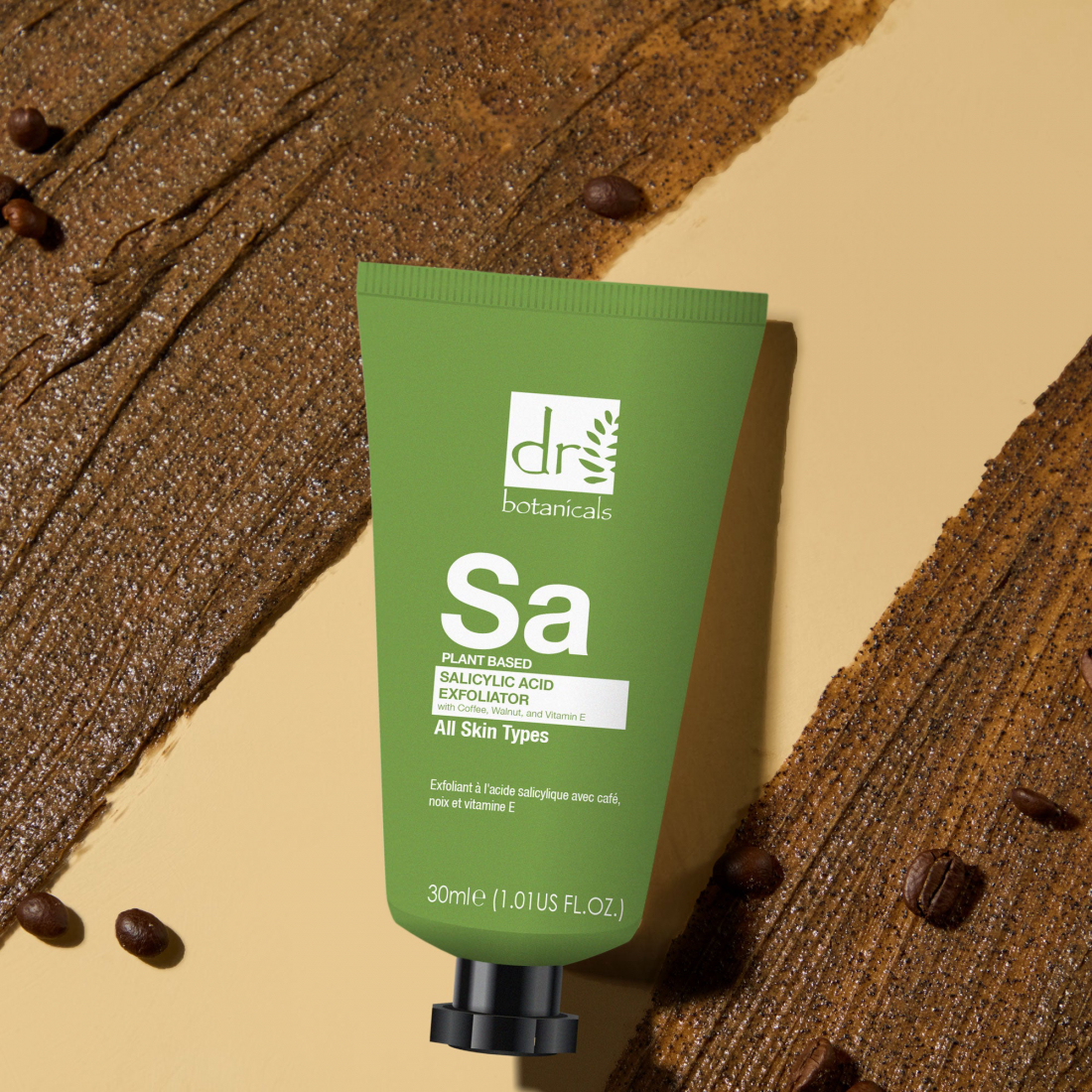 'Salicylic Acid Exfoliator With Coffee, Walnut & Vitamin E' Exfoliator für das Gesicht - 30 ml