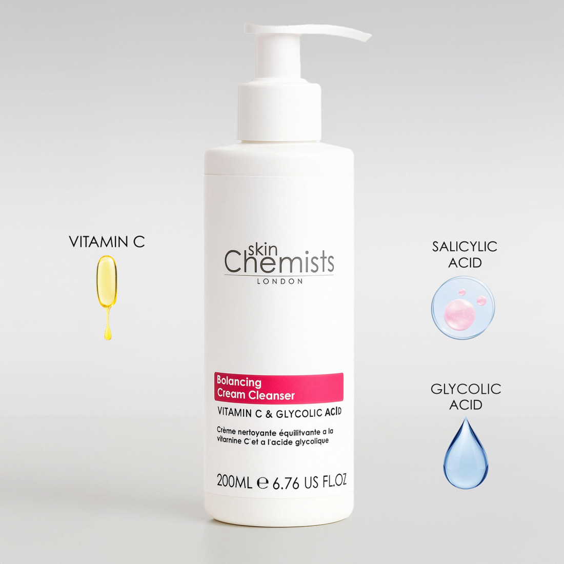 'Ashc Balancing Vitamin C & Glycolic Acid' Pre Cleanser - 200 ml