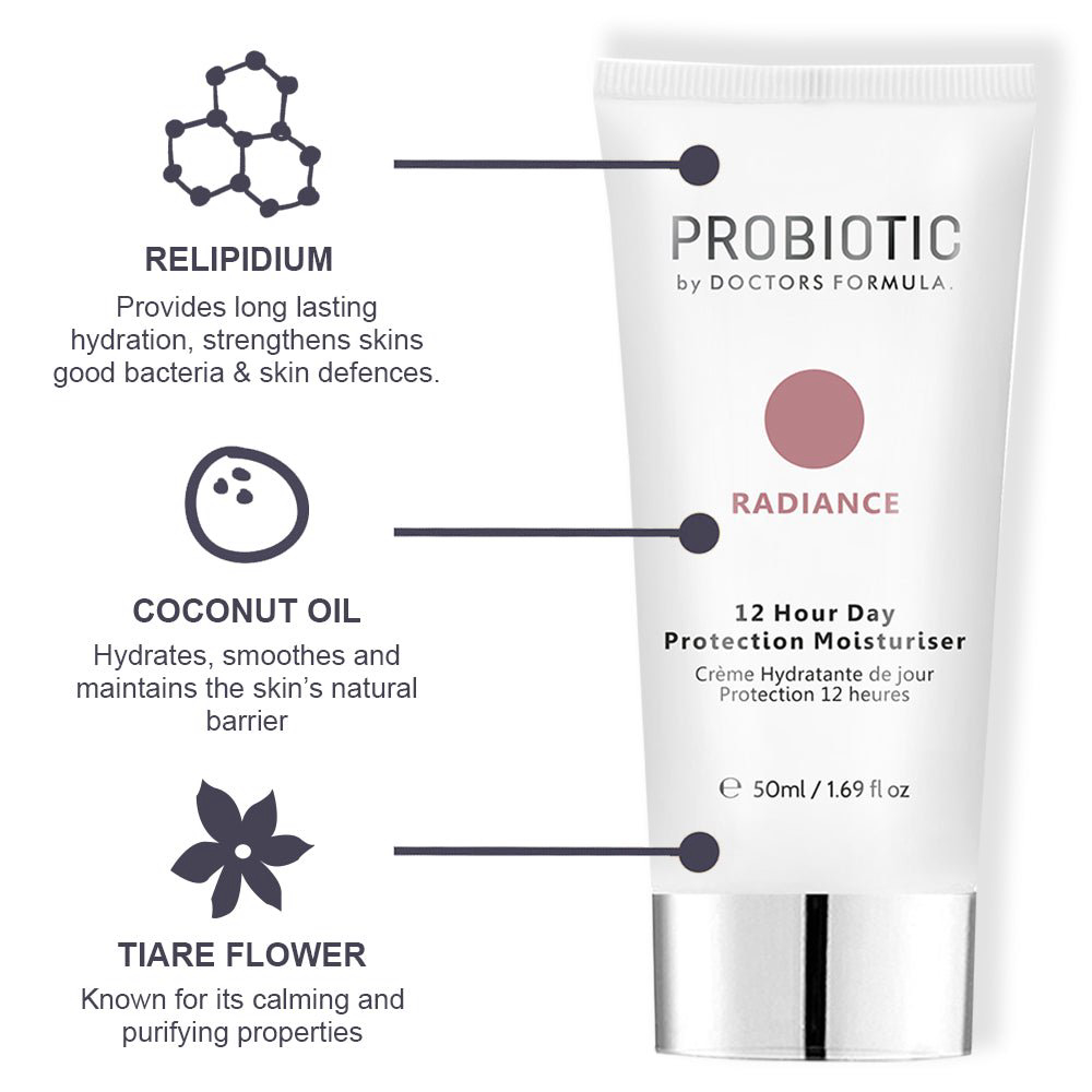 Hydratant 'Probiotics Radiance 12 Hour Day Protection' - 50 ml