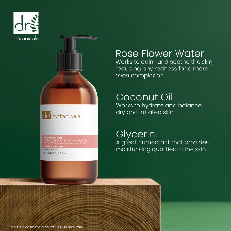 'Moroccan Rose Antibacterial' Hand & Face Cleanser - 500 ml